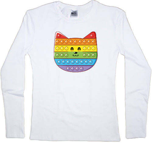 Women's Longsleeve Shirt - POP IT Cat - Mfest