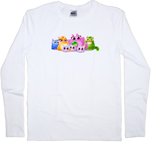 Men's Longsleeve Shirt - Pop Cat / Pop Cats - Mfest