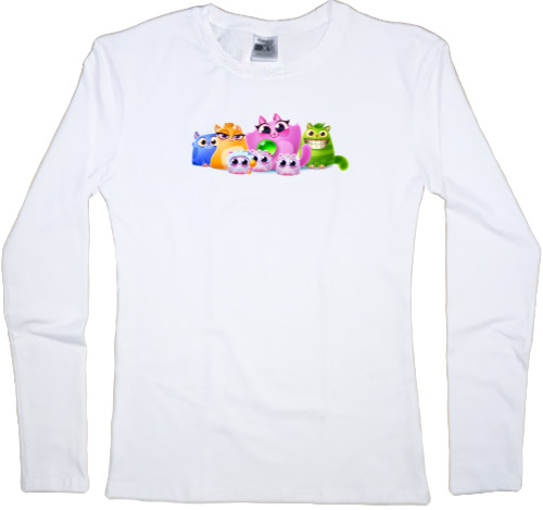 Women's Longsleeve Shirt - Pop Cat / Pop Cats - Mfest