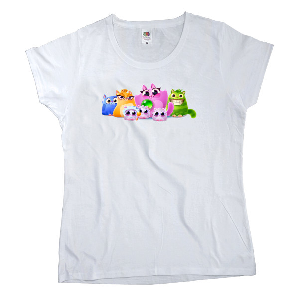 Women's T-shirt Fruit of the loom - Pop Cat / Pop Cats - Mfest