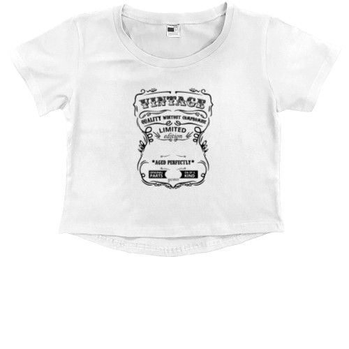 Kids' Premium Cropped T-Shirt - Vintage - Mfest