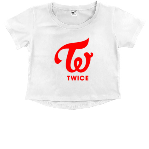 Kids' Premium Cropped T-Shirt - Twice 1 - Mfest