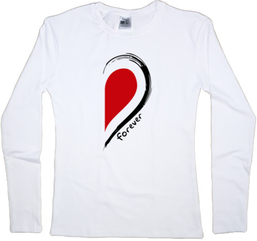 Women's Longsleeve Shirt - Together - Forever Heart 2 - Mfest