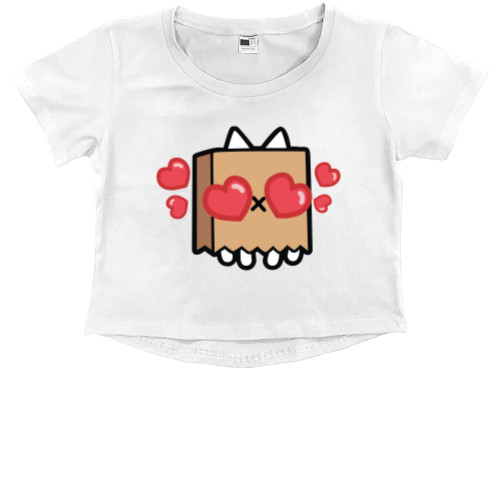 Kids' Premium Cropped T-Shirt - Toca Boca box - Mfest