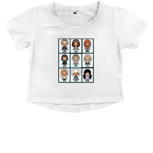 Kids' Premium Cropped T-Shirt - TOCA BOCA 12 - Mfest