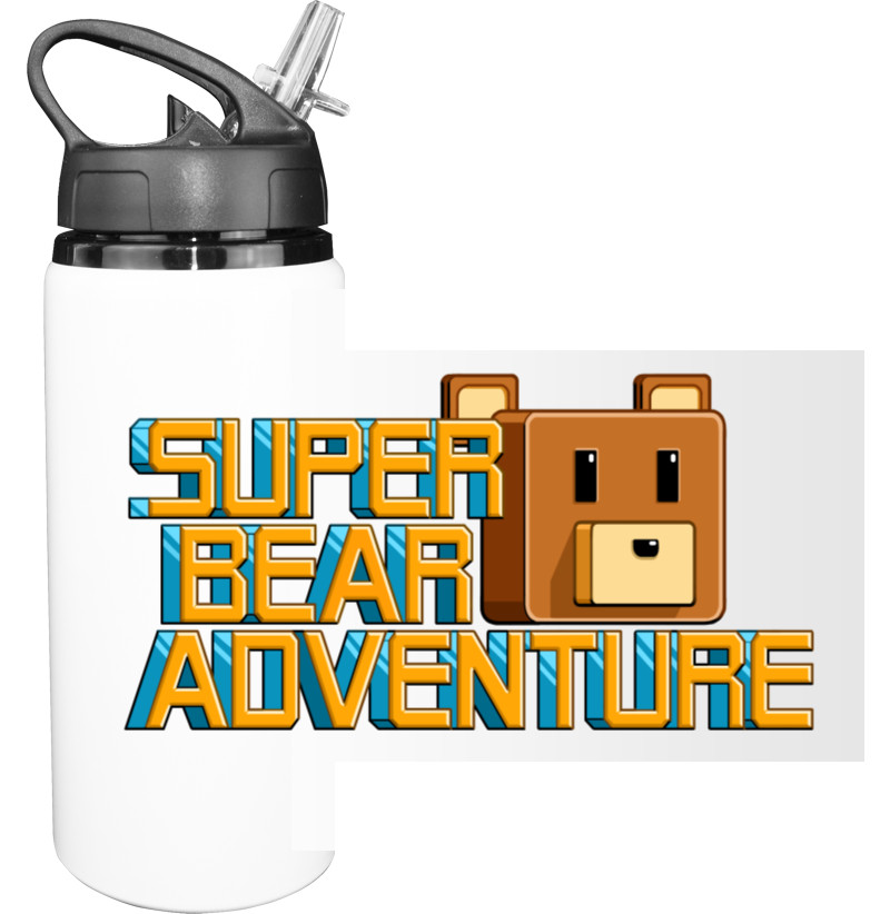 Sport Water Bottle - super bear adventure - Mfest