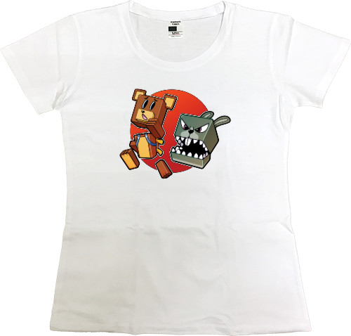 Women's Premium T-Shirt - Super bear adventure 2 - Mfest