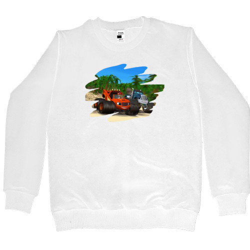 Kids' Premium Sweatshirt - FLASH AND WONDER CARS 4 - Mfest