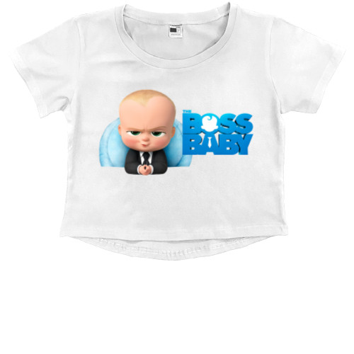 Kids' Premium Cropped T-Shirt - boss baby - Mfest