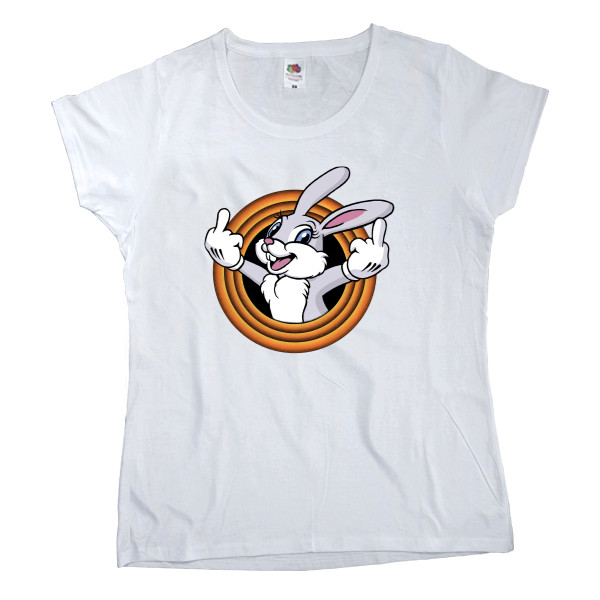 Women's T-shirt Fruit of the loom - cartoon rabbit - Mfest