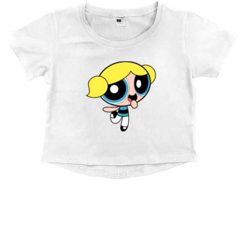 Kids' Premium Cropped T-Shirt - Bubbles - Mfest