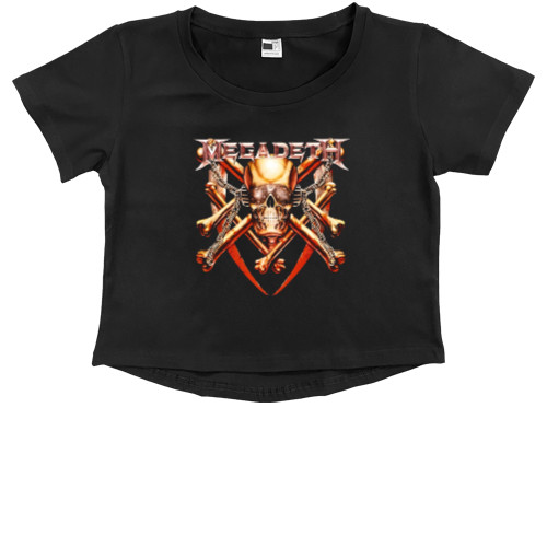 Kids' Premium Cropped T-Shirt - Megadeth 3 - Mfest