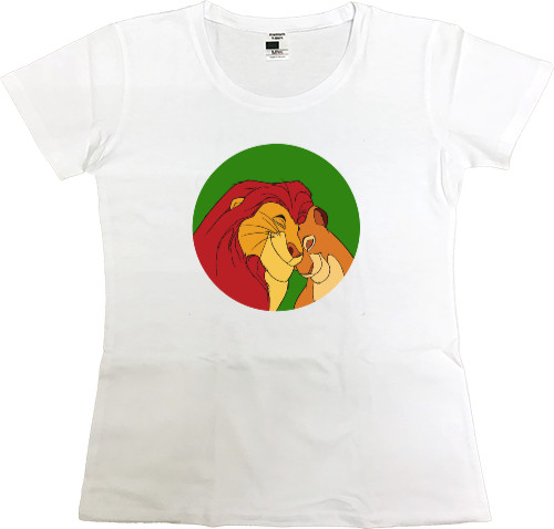 Women's Premium T-Shirt - Король Лев з левицею - Mfest