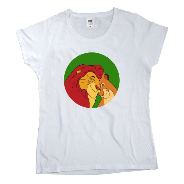 Women's T-shirt Fruit of the loom - Король Лев з левицею - Mfest