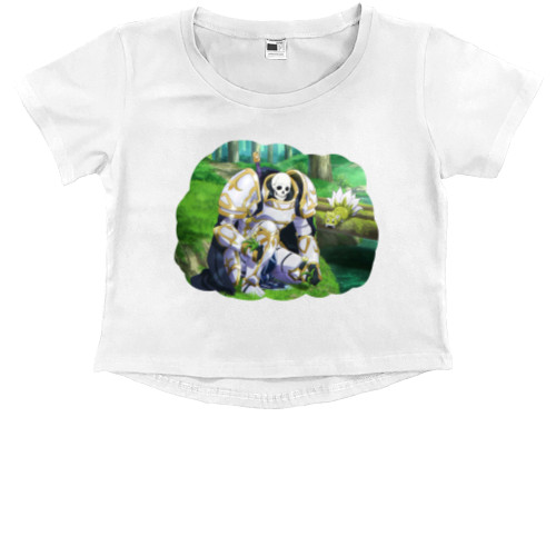 Kids' Premium Cropped T-Shirt - Skeleton knight - Mfest