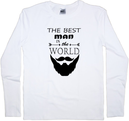 Футболка з Довгим Рукавом Чоловіча - The best man in the world - Mfest