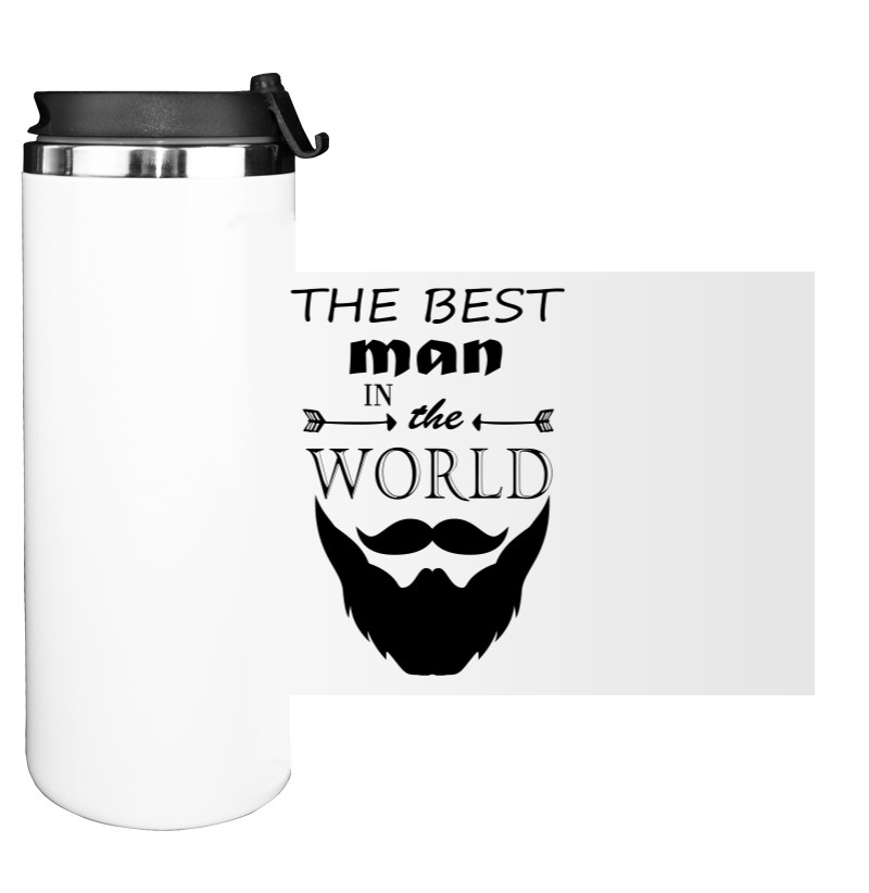 Water Bottle on Tumbler - The best man in the world - Mfest