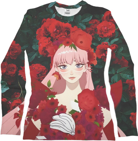 Women's Longsleeve Shirt 3D - Красуня і дракон 3 - Mfest