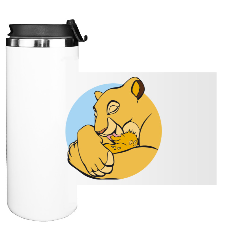 Water Bottle on Tumbler - Family The Lion King Mom - Mfest