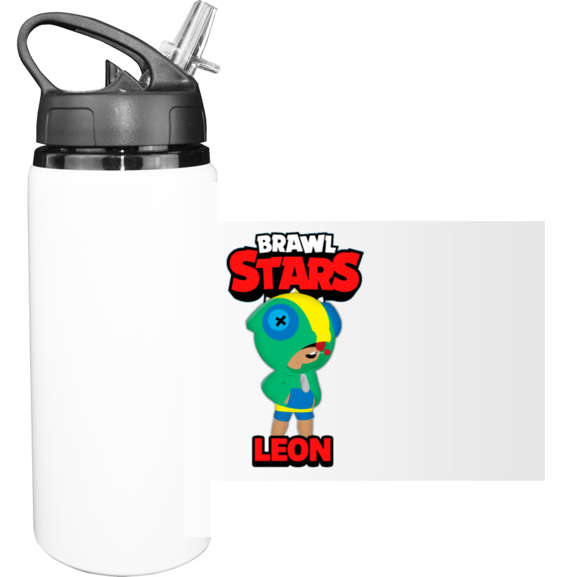 Бутылка для воды - Brawl stars Leon hero - Mfest