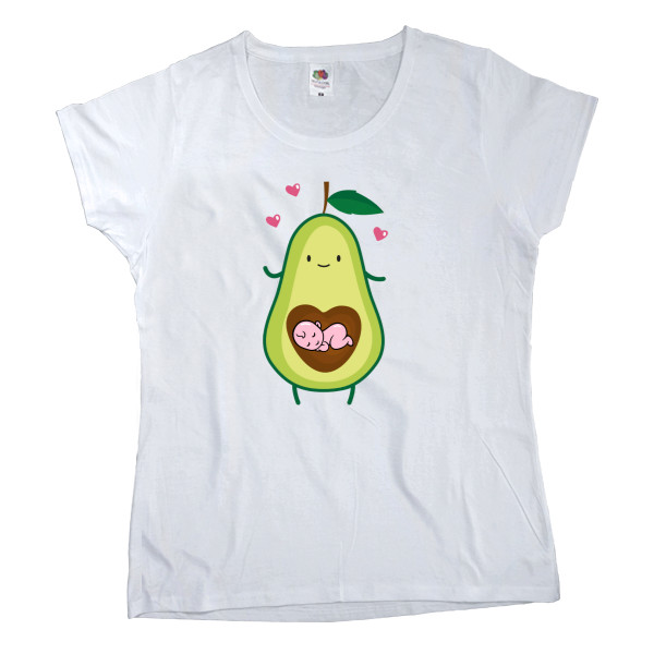 Women's T-shirt Fruit of the loom - avocado pregnant - Mfest