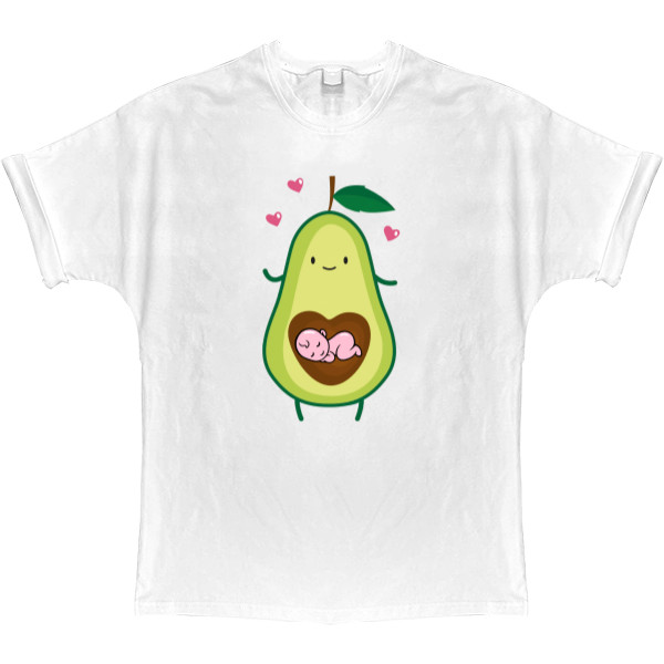 T-shirt Oversize - avocado pregnant - Mfest