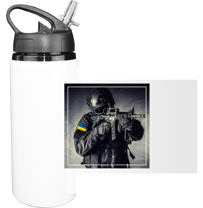 Sport Water Bottle - Soldier (positive) - Mfest