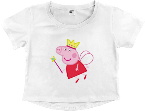 Women's Cropped Premium T-Shirt - Peppa Pig 2 - Mfest