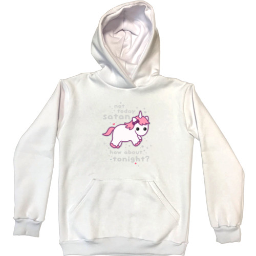 Unisex Hoodie - Unicorn not today Satan - Mfest