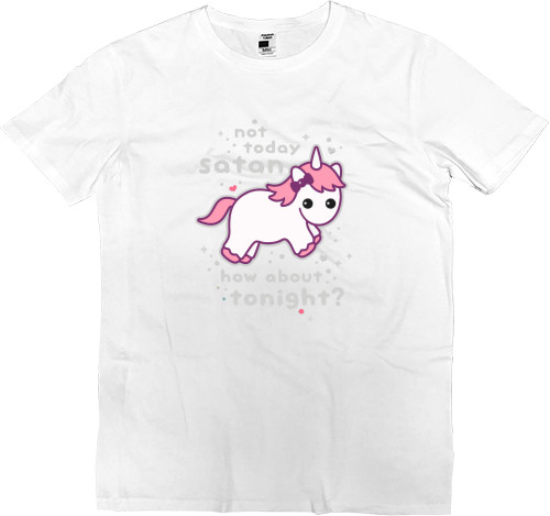 Kids' Premium T-Shirt - Unicorn not today Satan - Mfest