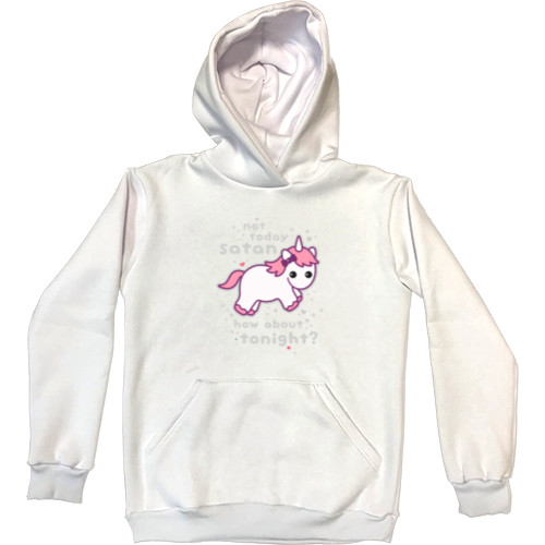 Kids' Premium Hoodie - Unicorn not today Satan - Mfest