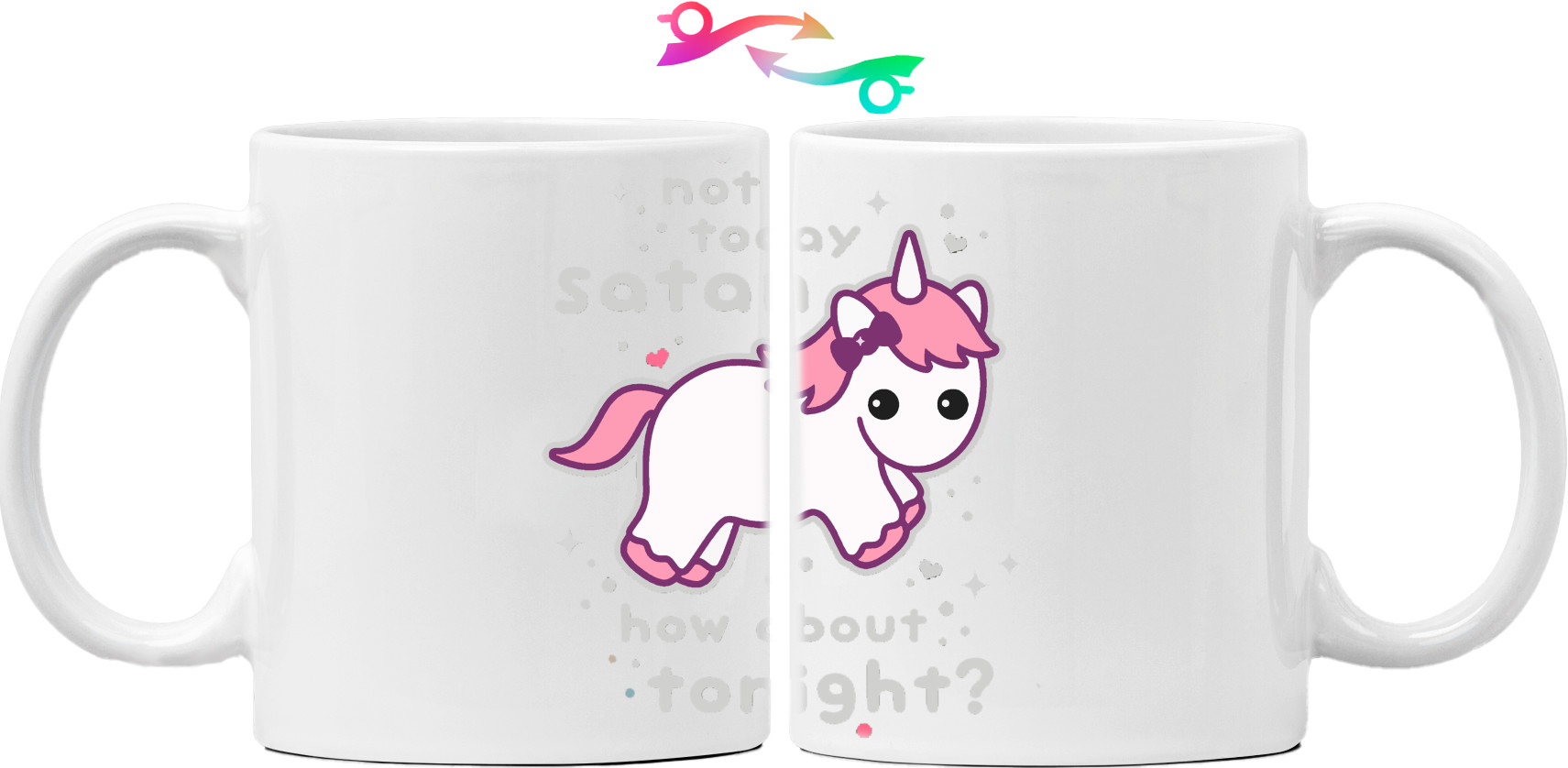 Кружка - Unicorn not today Satan - Mfest