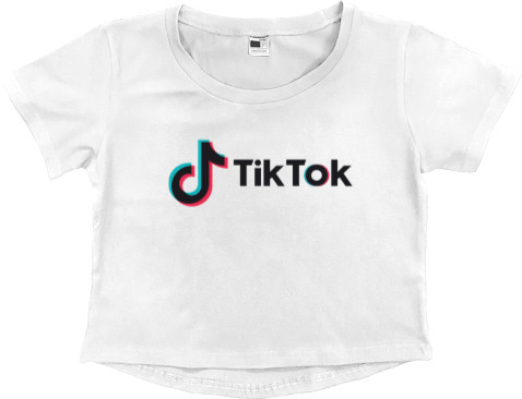 Women's Cropped Premium T-Shirt - TikTok3 - Mfest