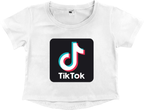 Women's Cropped Premium T-Shirt - TikTok 2 - Mfest