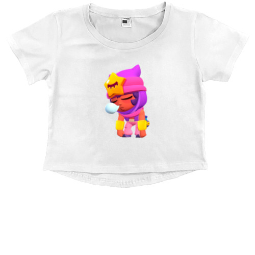 Kids' Premium Cropped T-Shirt - Sandy Brawl Stars - Mfest