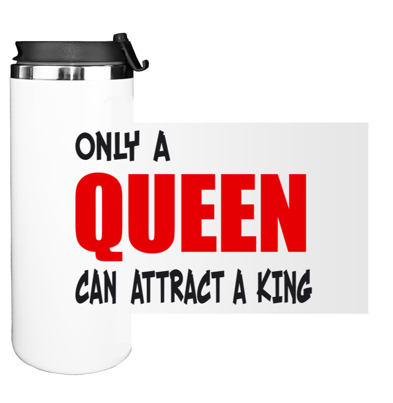 Water Bottle on Tumbler - Only a queen - Mfest