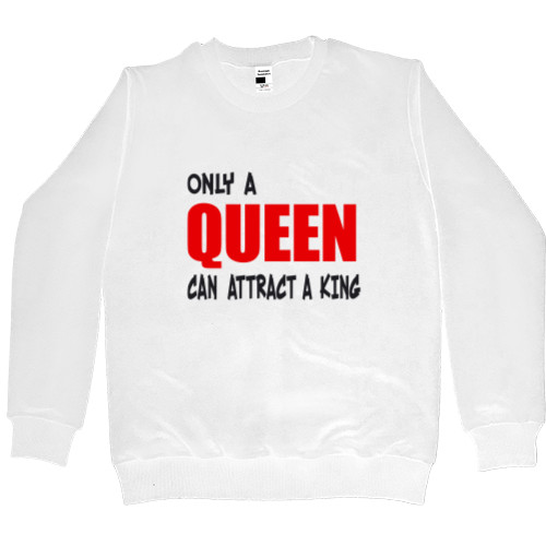 Men’s Premium Sweatshirt - Only a queen - Mfest