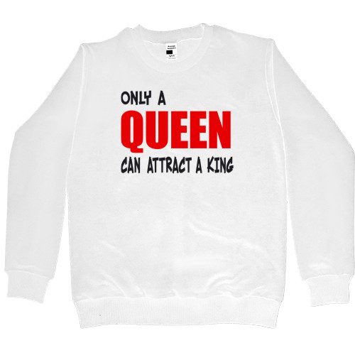 Women's Premium Sweatshirt - Only a queen - Mfest