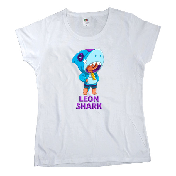 Women's T-shirt Fruit of the loom - Leon Shark - Mfest