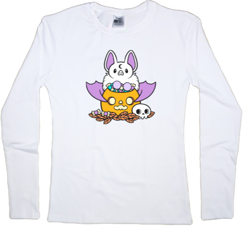 Women's Longsleeve Shirt - Halloween bat - Mfest