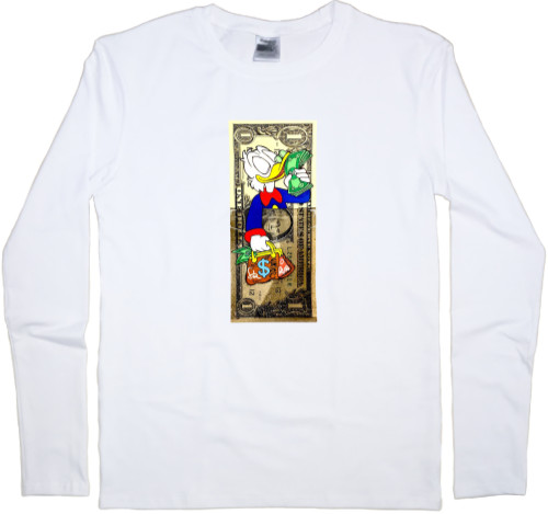 Kids' Longsleeve Shirt - scrooge mcduck dollar - Mfest