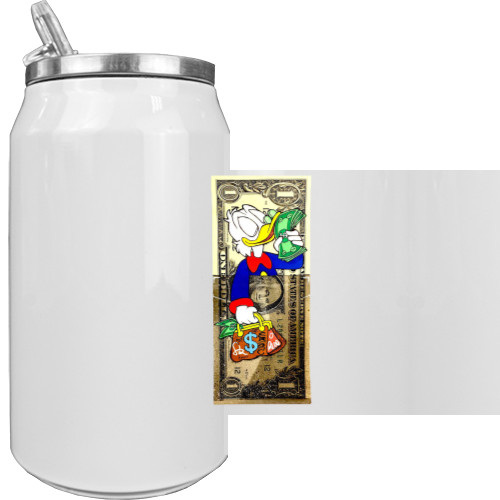 Aluminum Can - scrooge mcduck dollar - Mfest