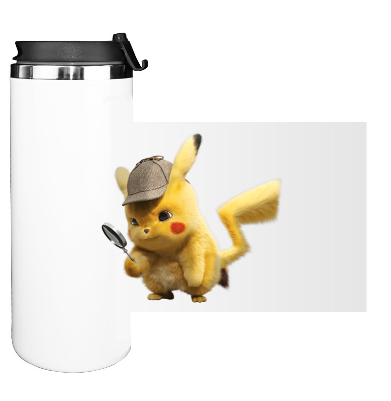 pikachu with a magnifying glass