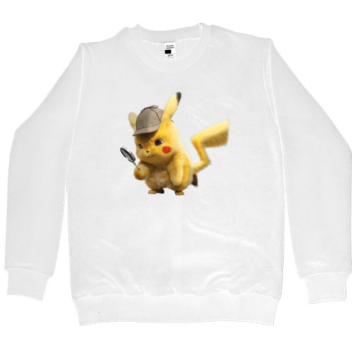 Kids' Premium Sweatshirt - pikachu with a magnifying glass - Mfest