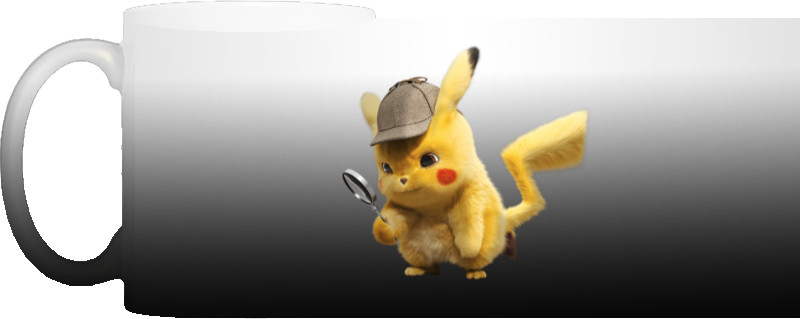 pikachu with a magnifying glass