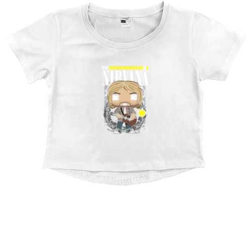 Kids' Premium Cropped T-Shirt - Nirvana rock - Mfest