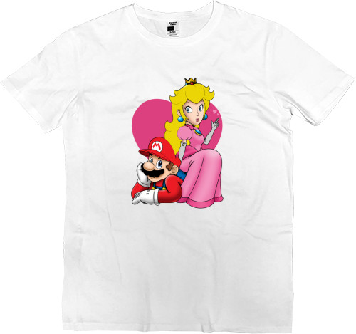 Men’s Premium T-Shirt - mario i princess - Mfest