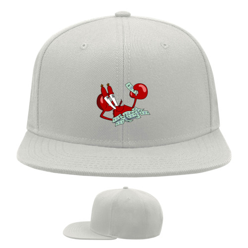 Snapback Baseball Cap - Mr. Krabs love pennies - Mfest