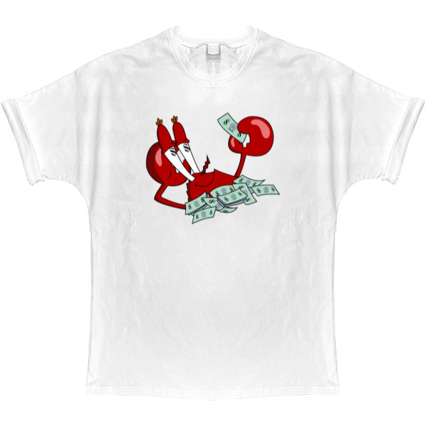 Губка Боб - T-shirt Oversize - Mr. Krabs love pennies - Mfest