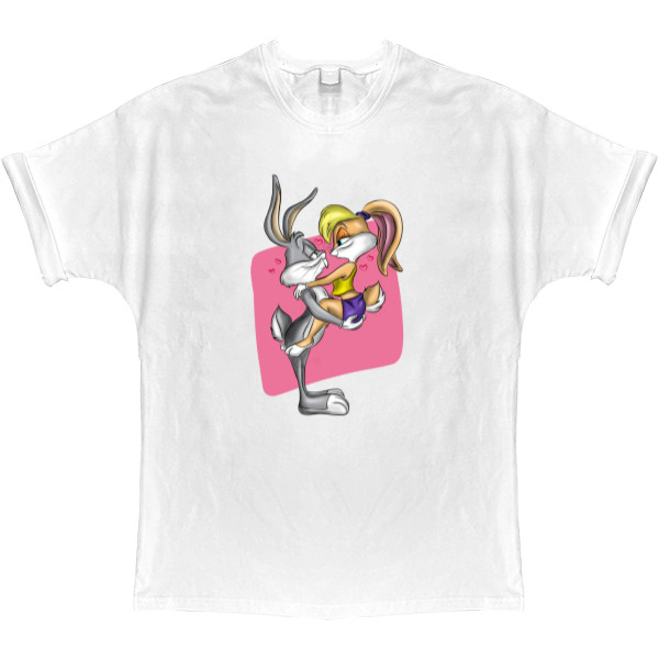 T-shirt Oversize - Bugs and Lola Bunny - Mfest